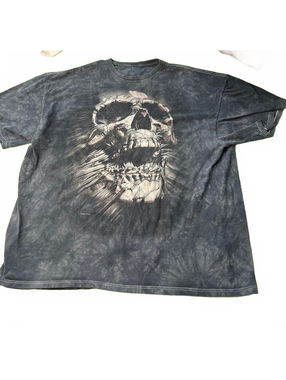 David Penfound 2011 Black Tie-Dye Skull Graphic T-Shirt